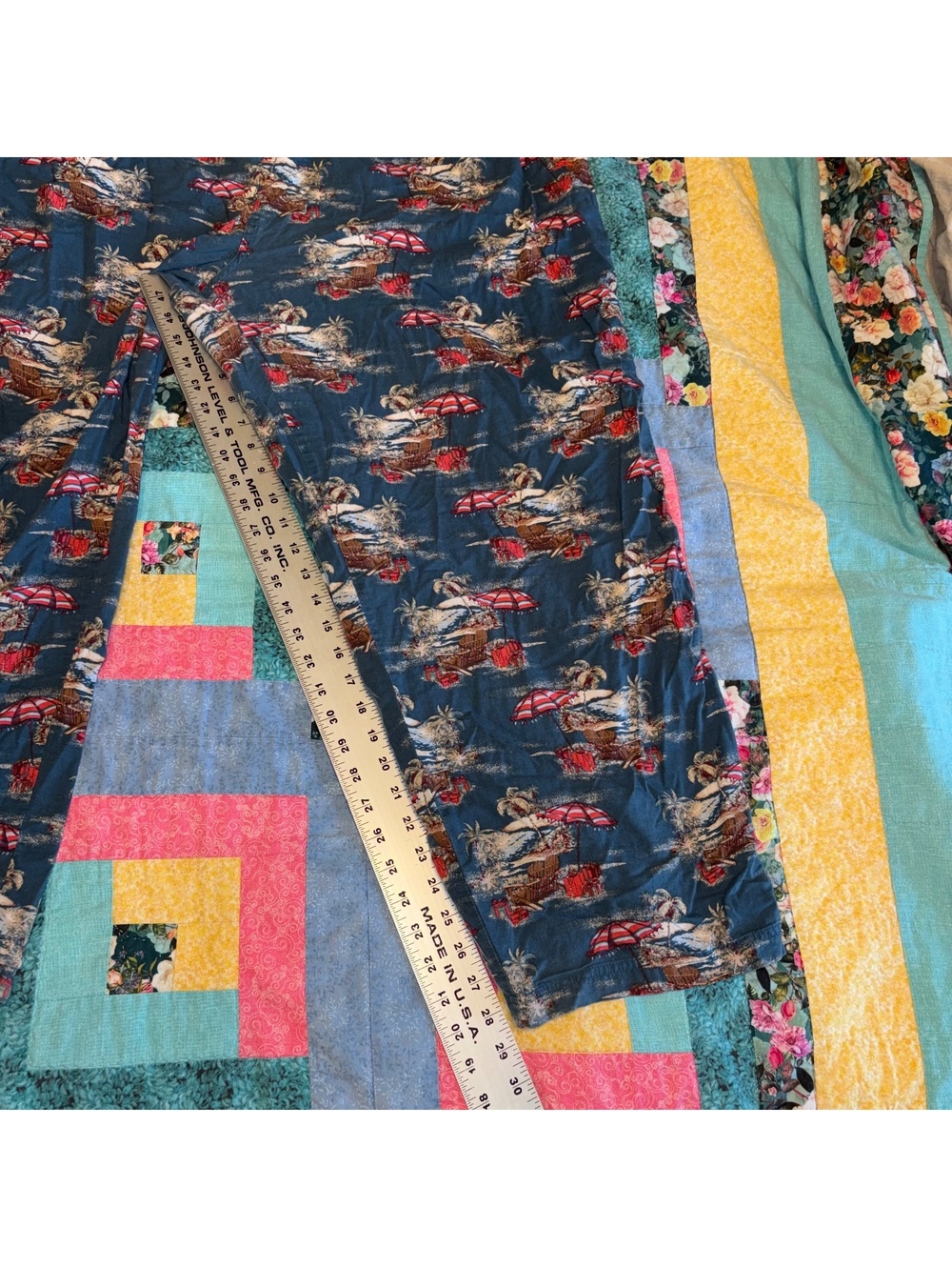Tommy Bahama Men's 2XB Blue Tropical Print Lounge Pants Comfort Stretch - Picture 9 of 9
